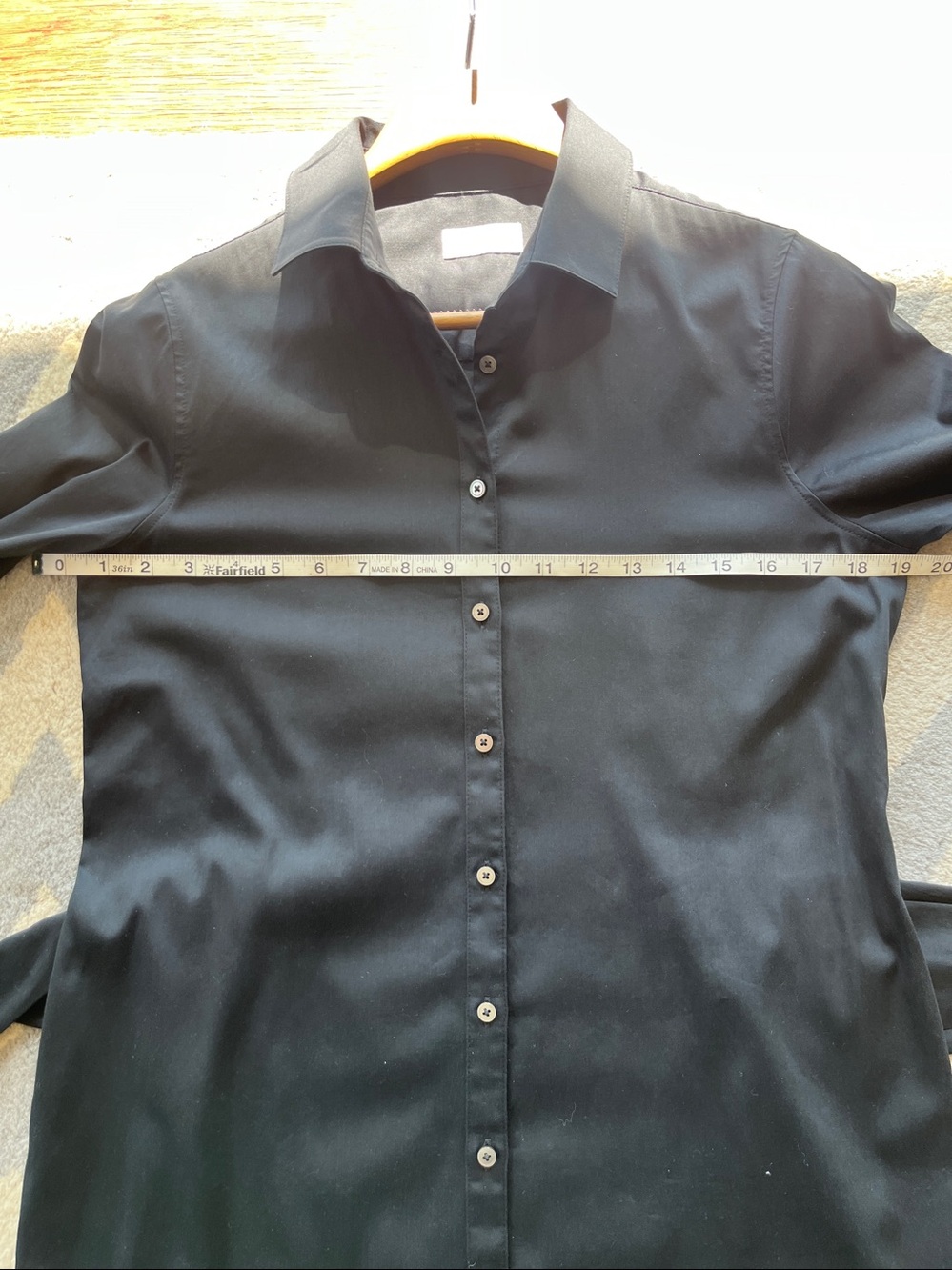 UNTUCKit Angelina Black Cotton Shirtdress with stretch - like new - Picture 10 of 15